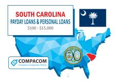 South Carolina Personal Loans up to $35,000 Online